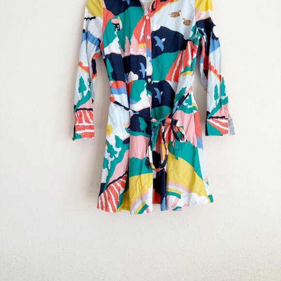 Boden Kitty Printed Shirt Dress Size 12P - Picture 3 of 8